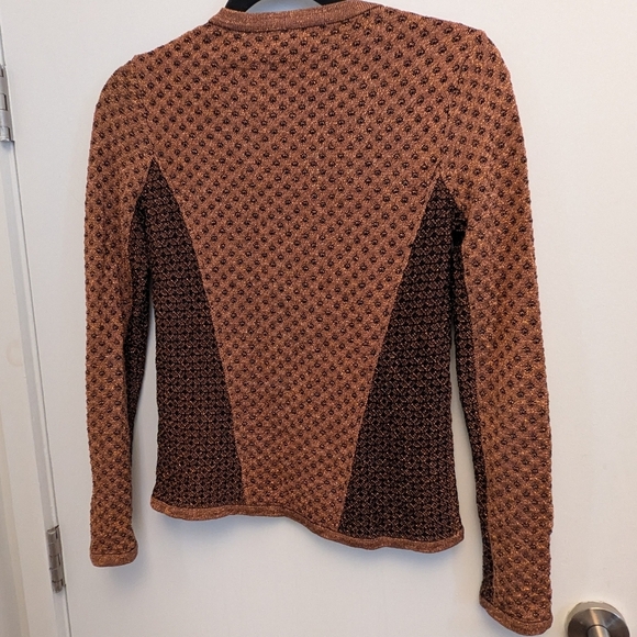 Rag and Bone Amanda copper metallic sweater size S small - Picture 3 of 6